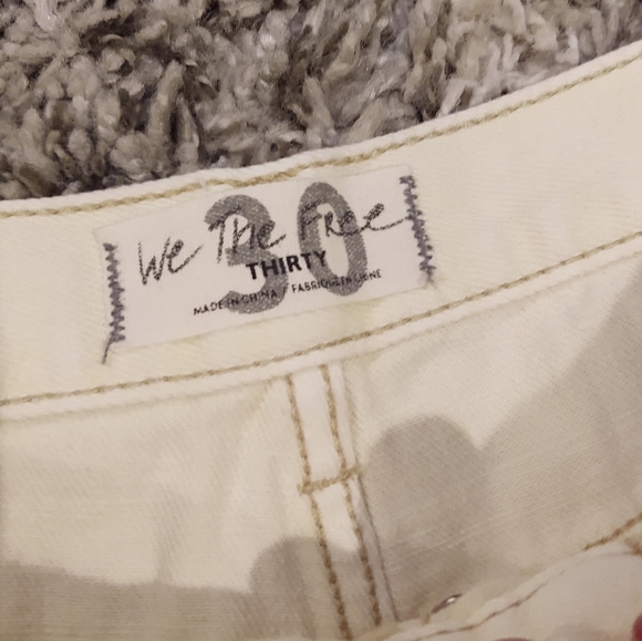 Free People Loving Good Vibrations Denim Shorts Banana Split - Picture 3 of 5